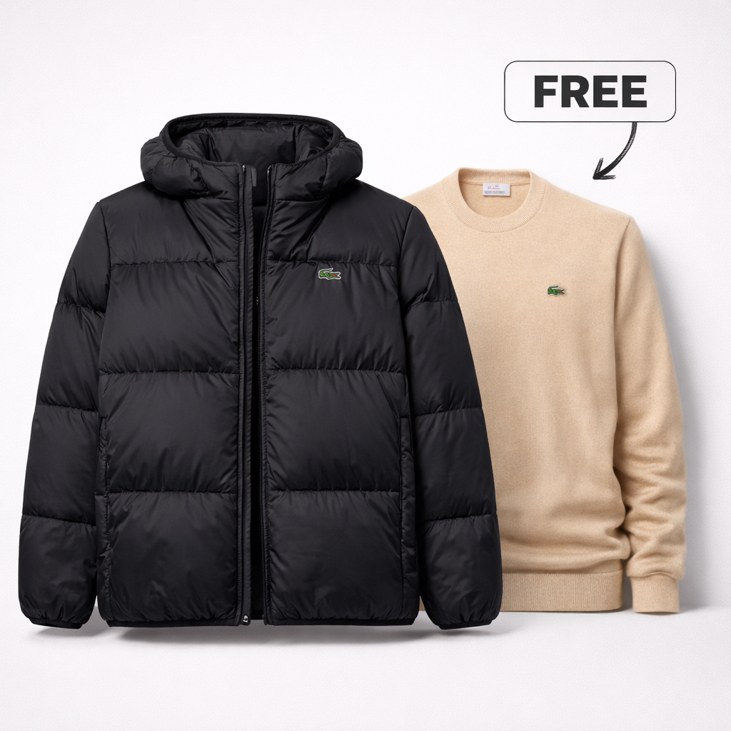 Chaqueta acolchada + suéter de regalo