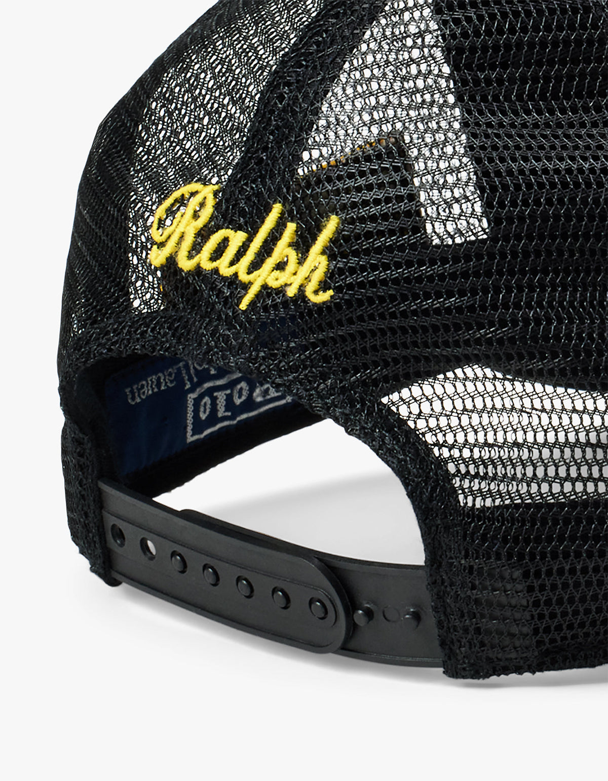 Jockey trucker de lona negro