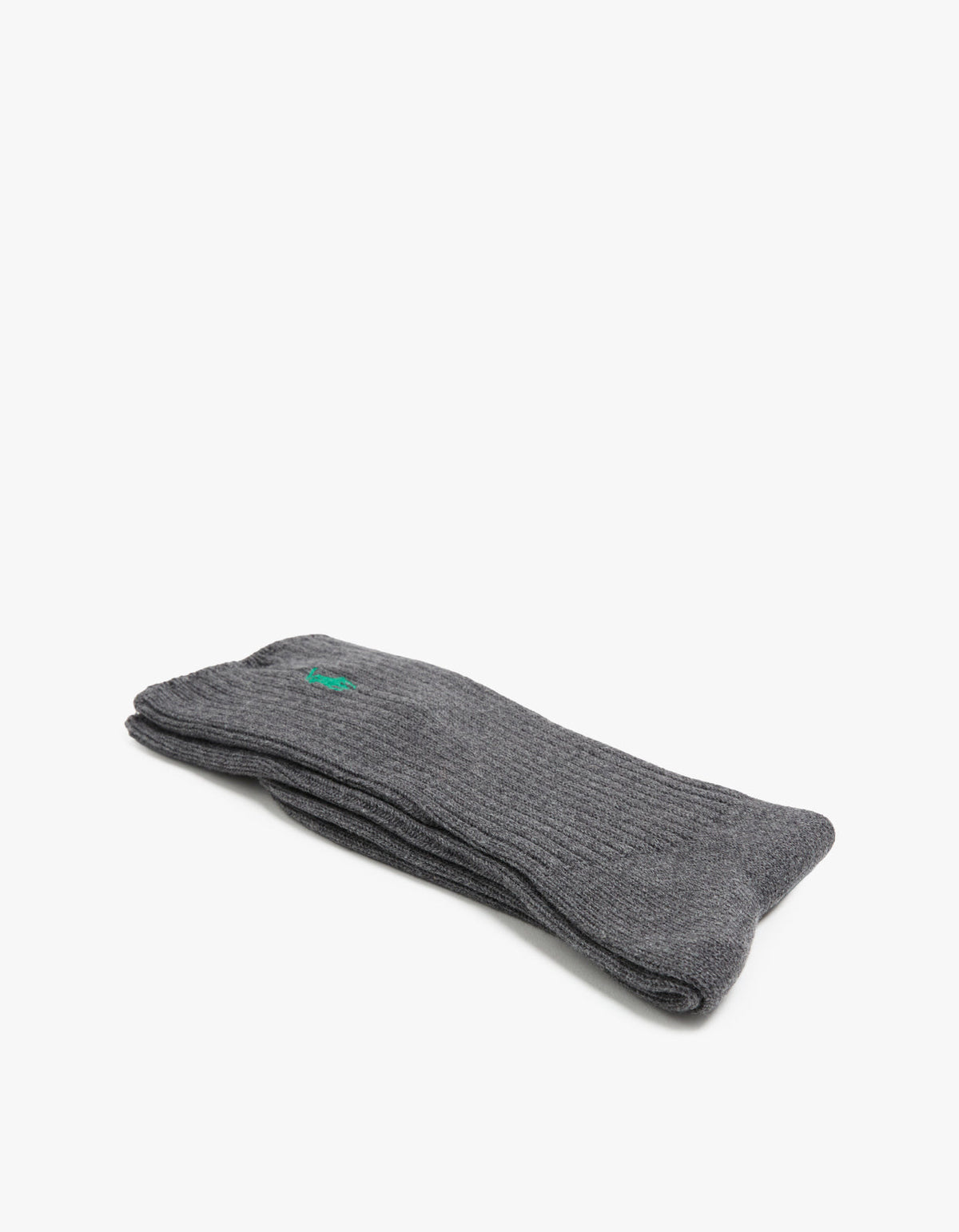 Calcetines acanalados gris jaspeado
