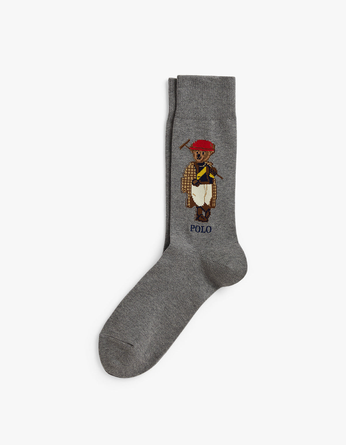 Calcetines con osito elegante gris jaspeado