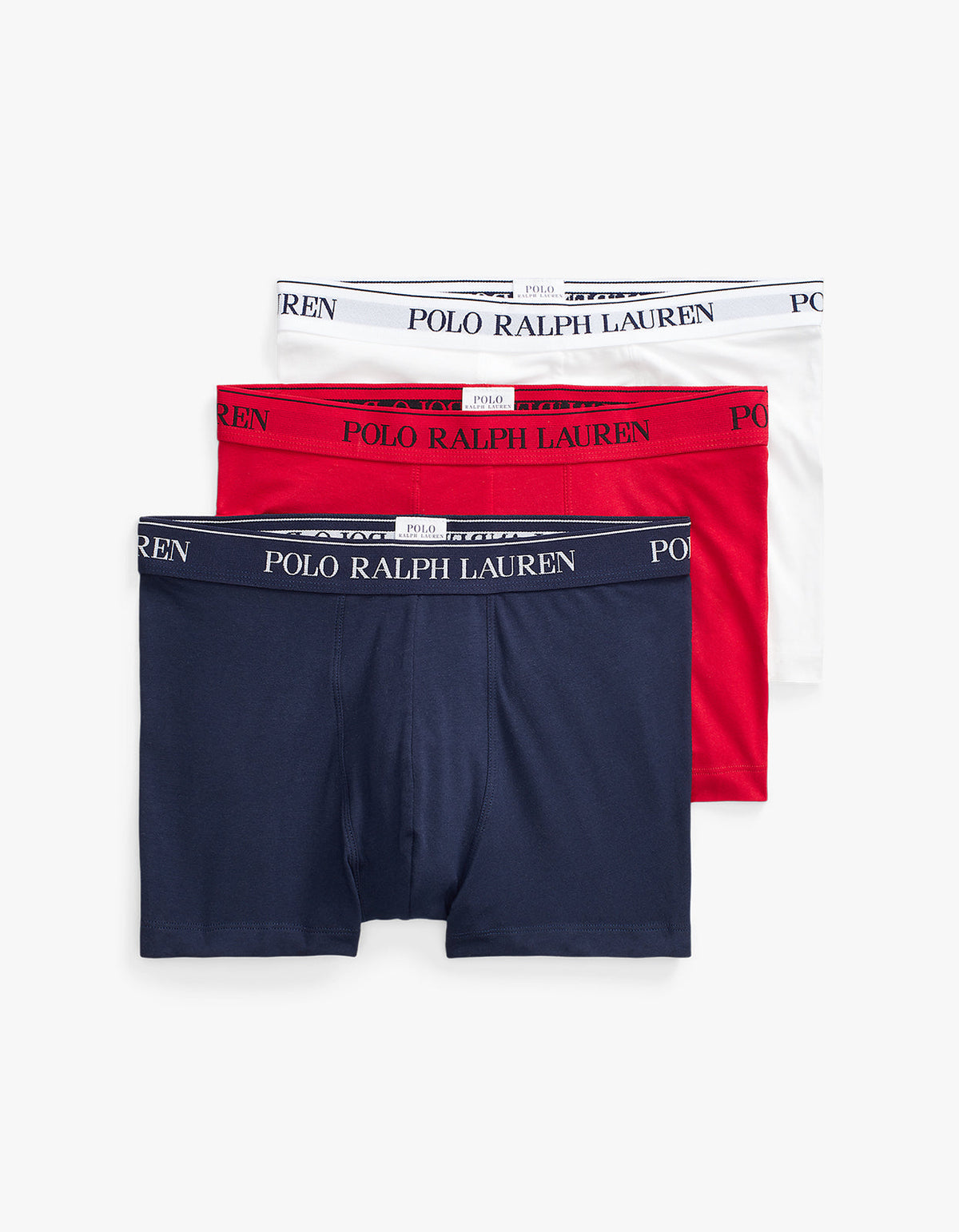 Bóxers elasticados pack de 3 rojo, blanco y azul