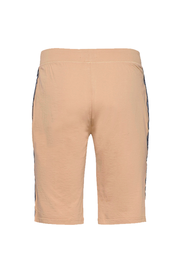 Short deportivo con franja caqui