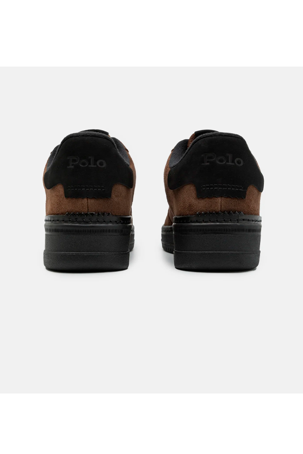Zapatillas de gamuza café