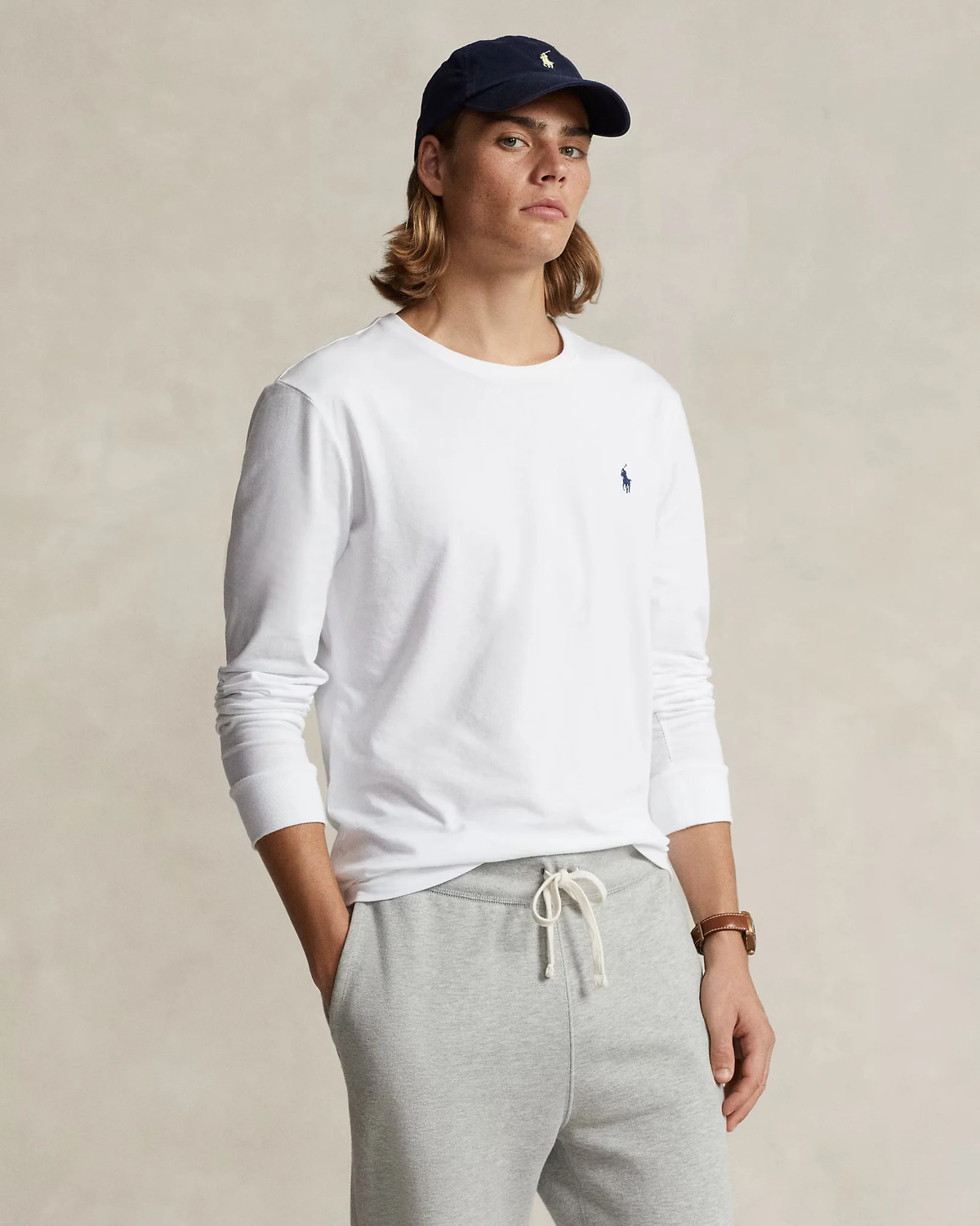 Polera manga larga blanca