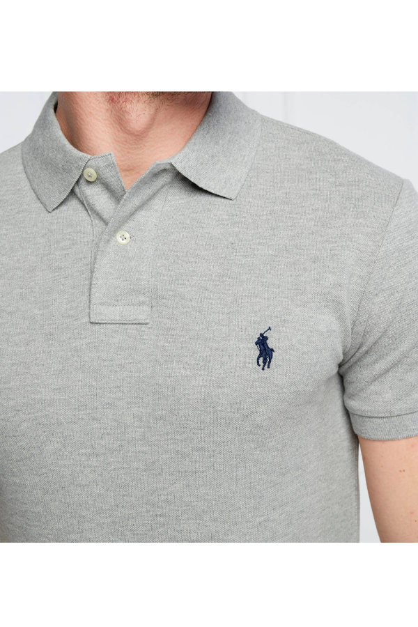 Polo corte slim gris