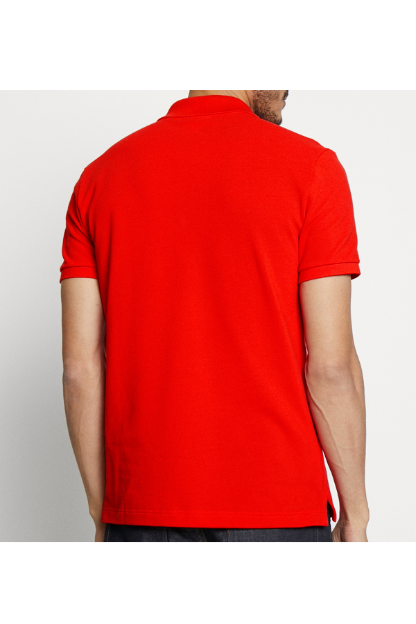 Polo de piqué corte slim rojo