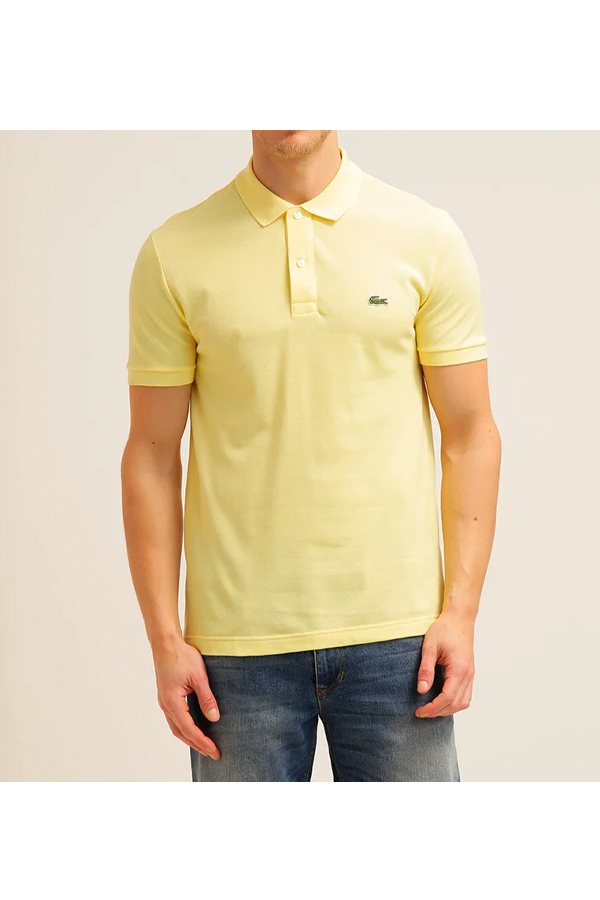 Polo de piqué clásico amarillo