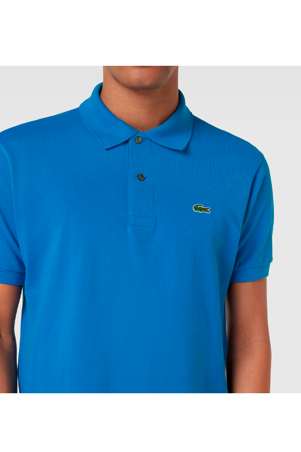 Polo de piqué clásico azul pálido