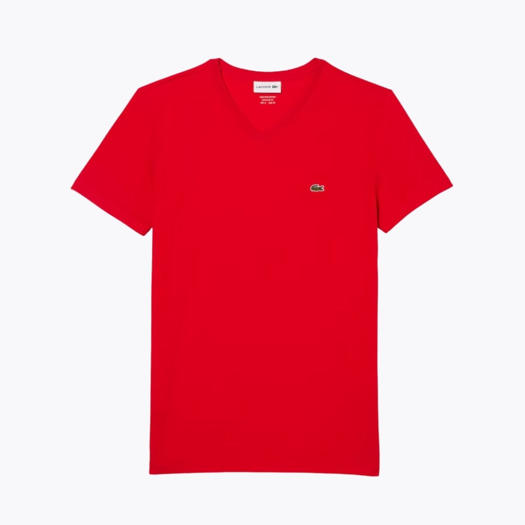 Polera liviana de algodón cuello en V
