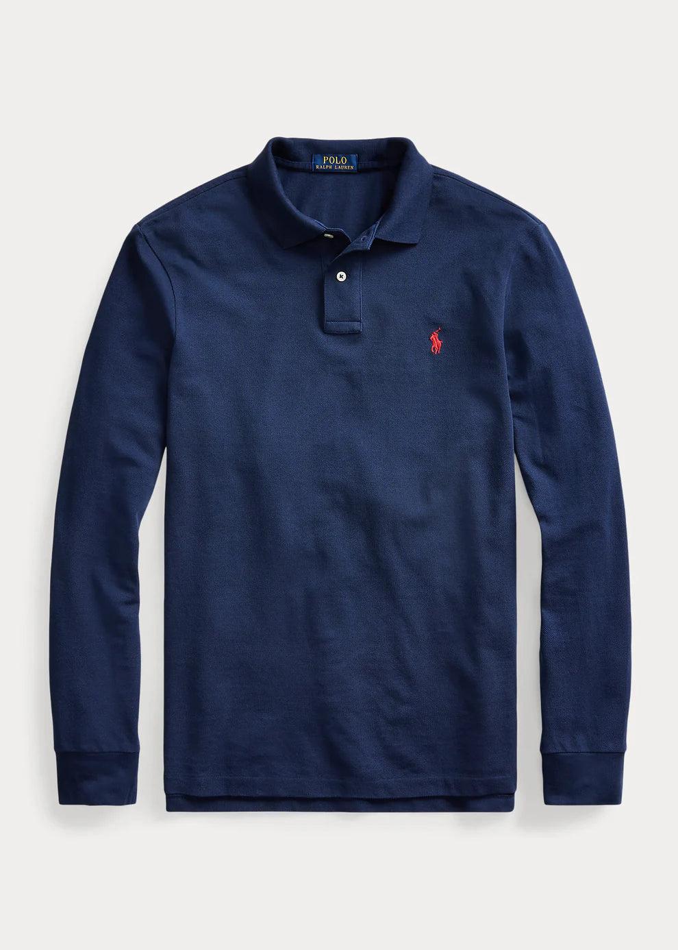 Polera manga larga gris acero