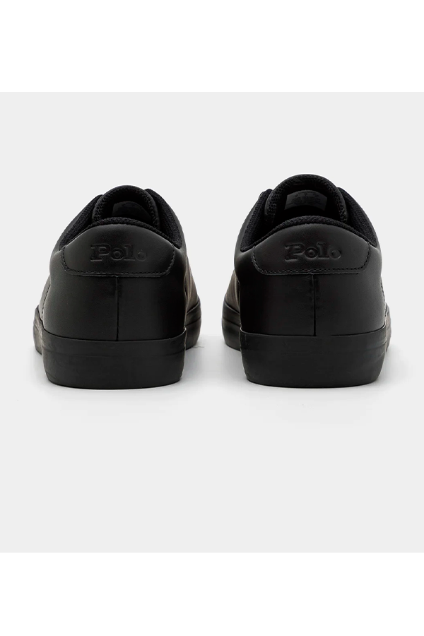 Zapatillas de cuero clásicas negras