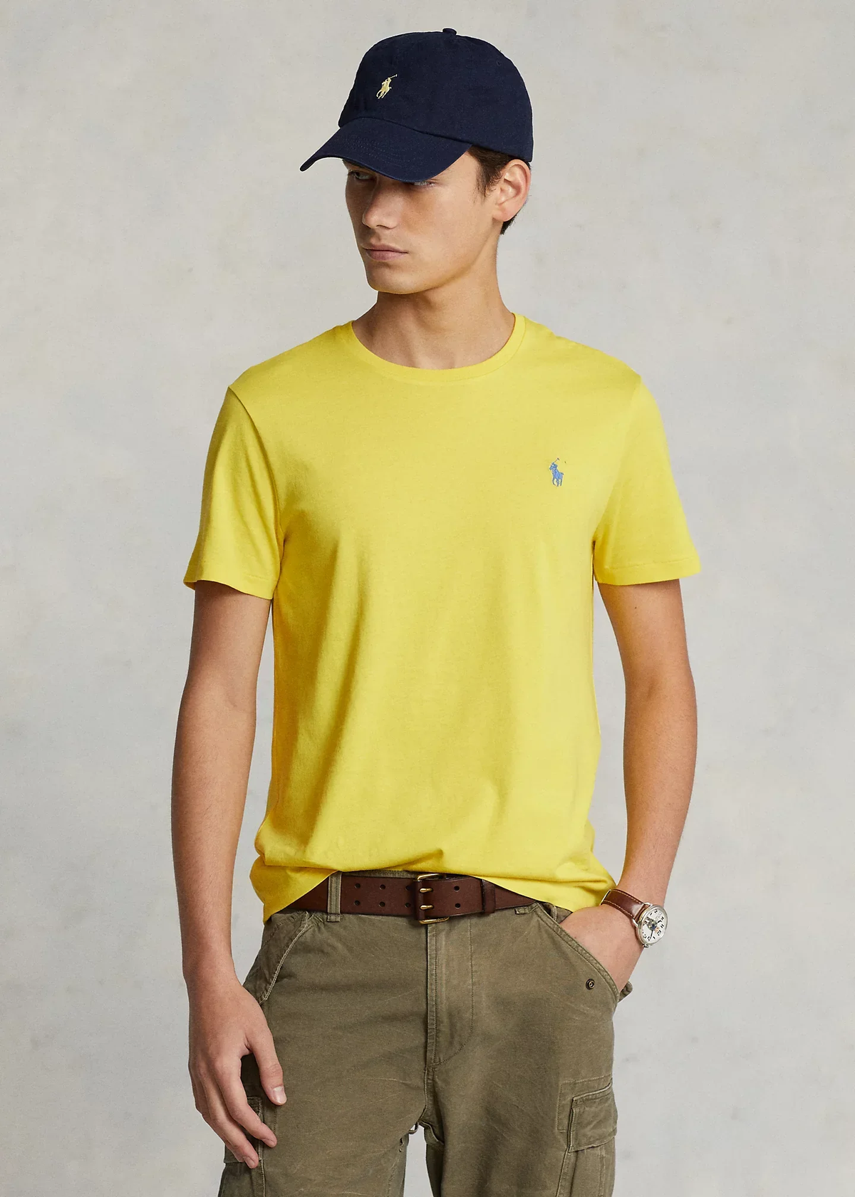 Polera de algodón amarilla