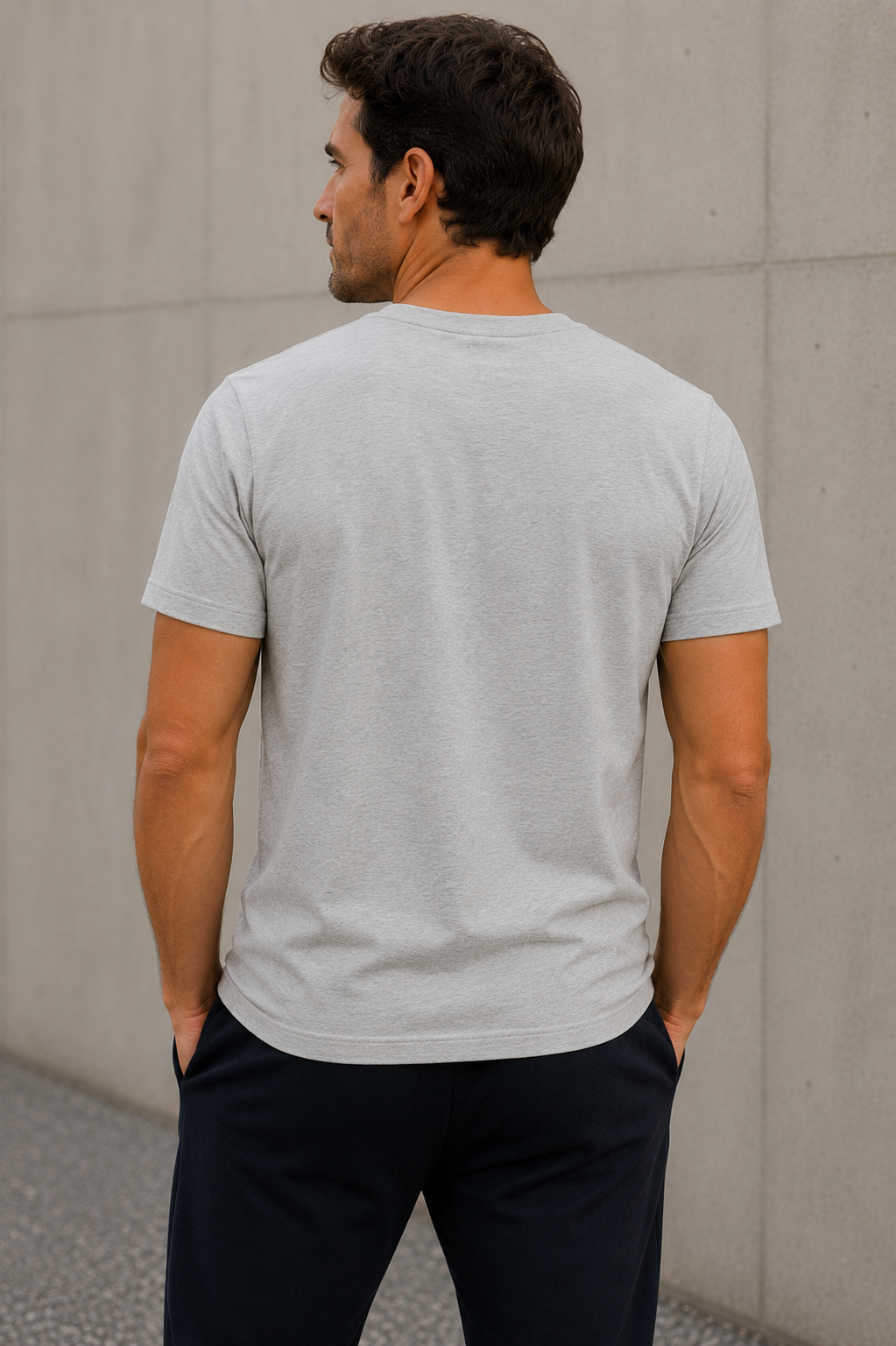 Polera suave gris