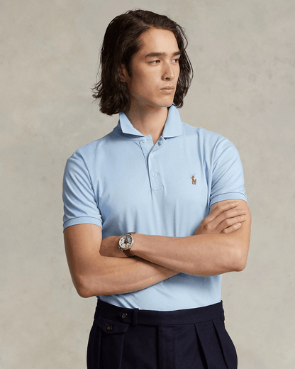 Polera de algodón suave celeste