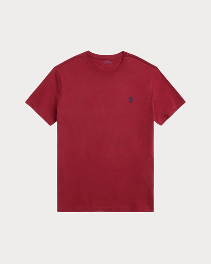Polera de algodón burdeo oscuro
