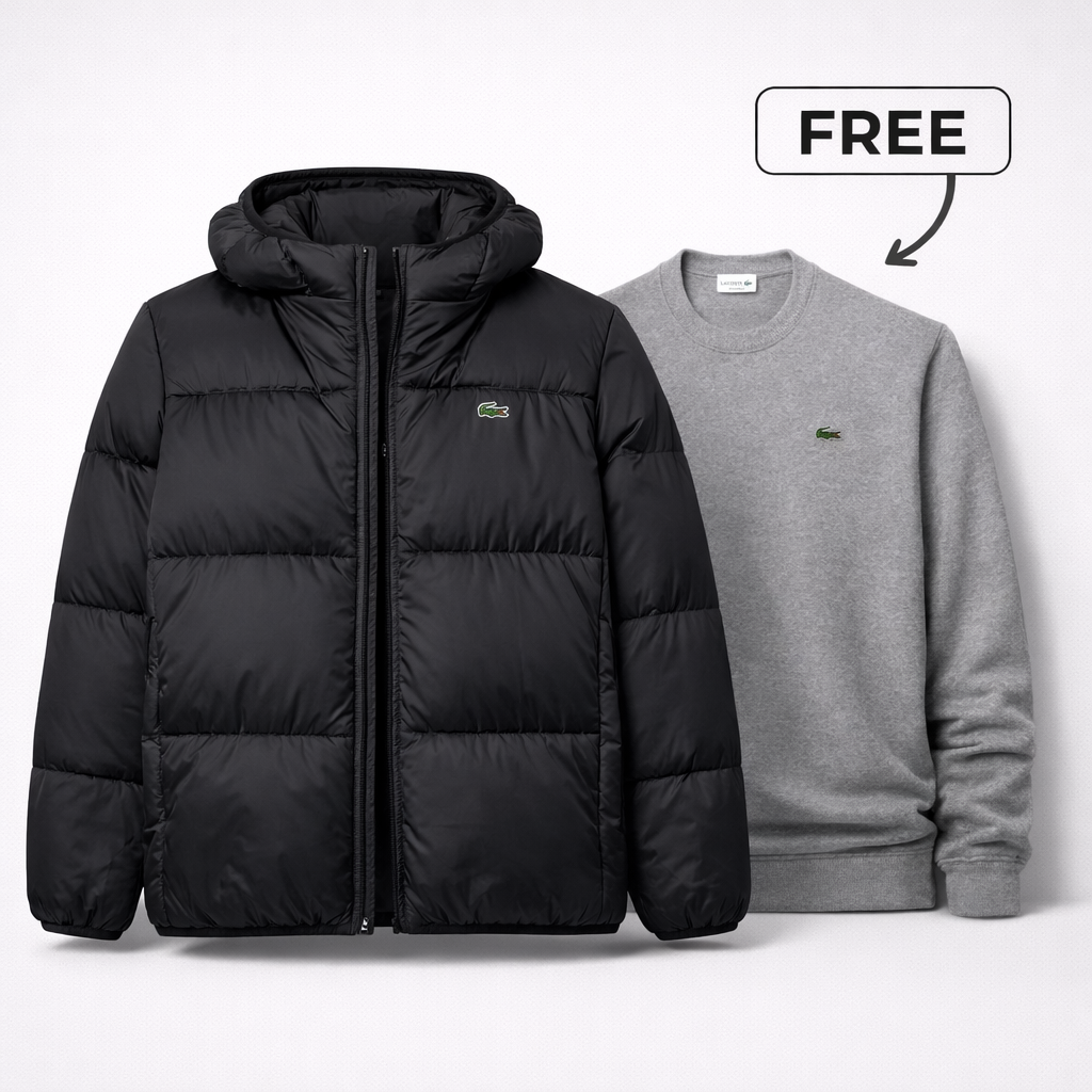Chaqueta acolchada + suéter de regalo