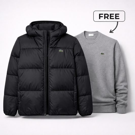 Chaqueta acolchada + suéter de regalo
