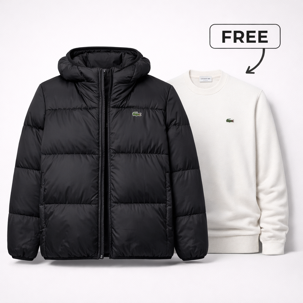 Chaqueta acolchada + suéter de regalo