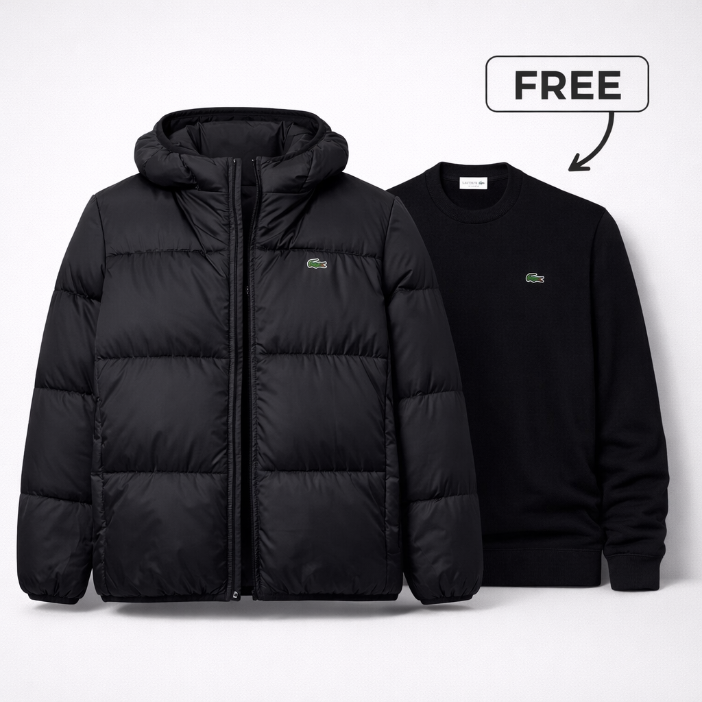 Chaqueta acolchada + suéter de regalo