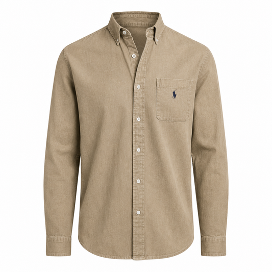 Camisa Oxford manga larga