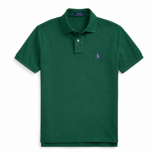 Polo de piqué verde