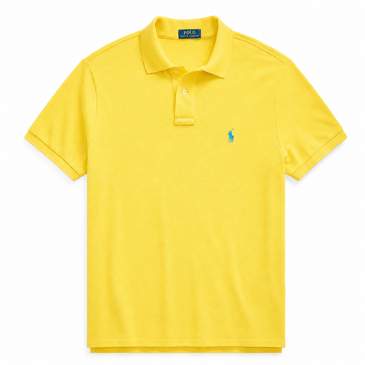 Polo de piqué amarillo