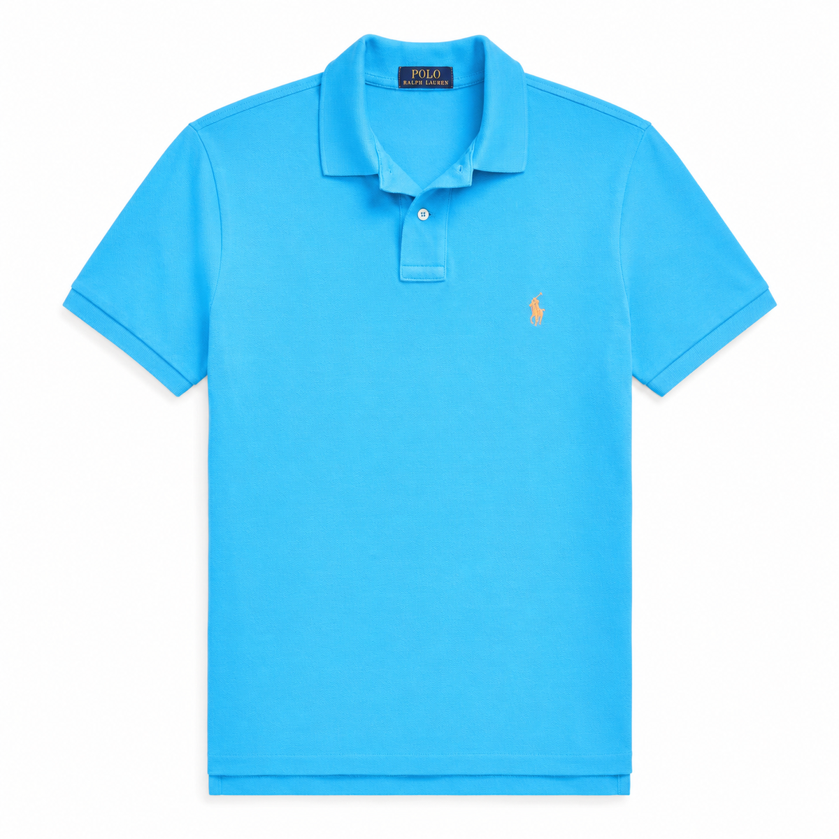 Polo de piqué turquesa