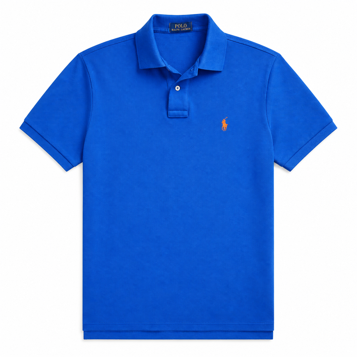 Polo de piqué azul lavanda