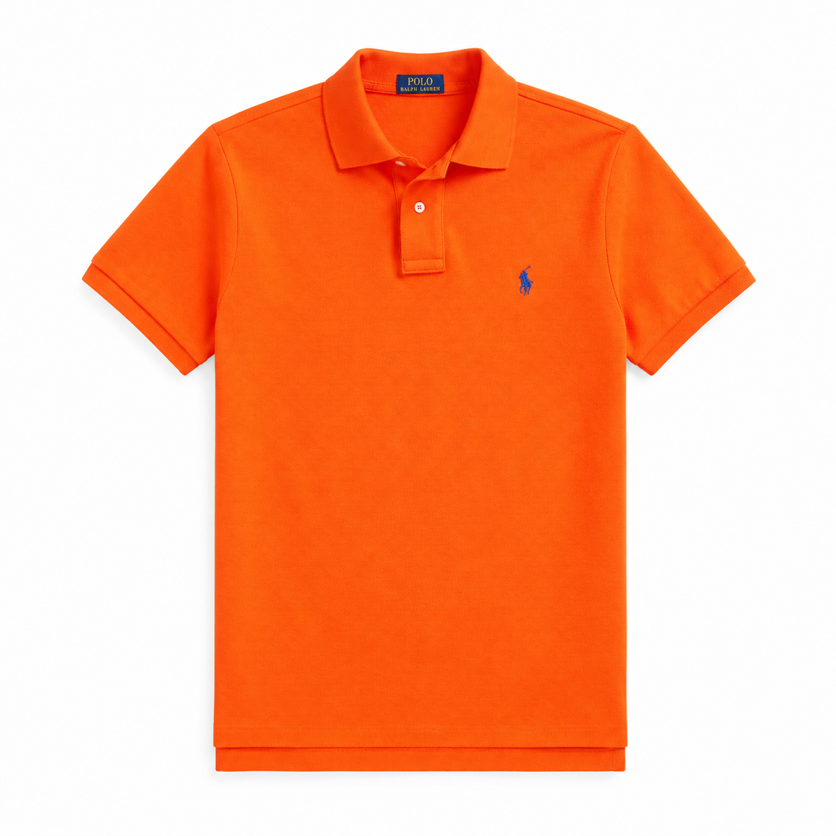 Polo de piqué naranjo
