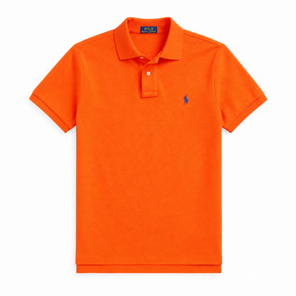 Polo de piqué naranjo