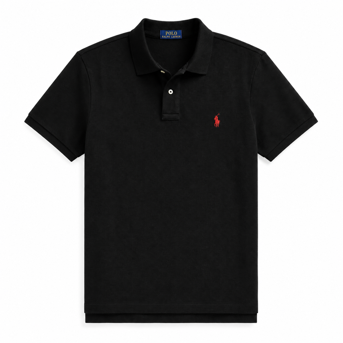 Polo de piqué negro