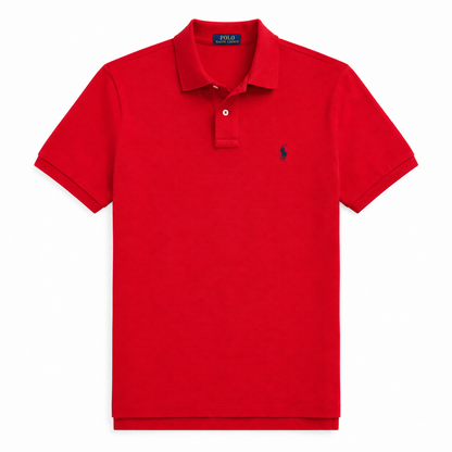 Polo de piqué rojo