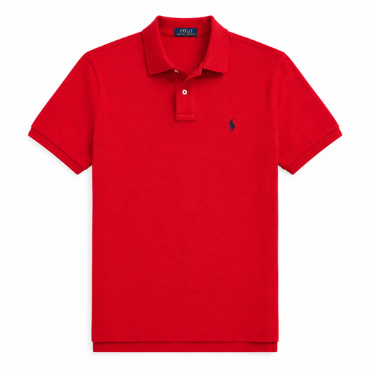 Polo de piqué rojo