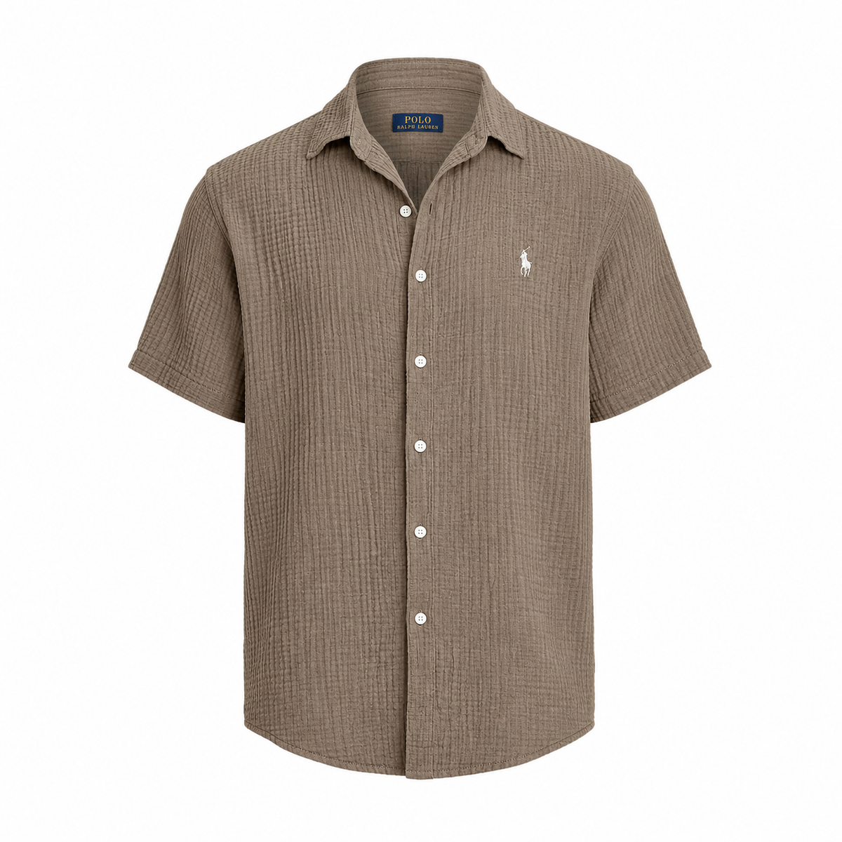 Camisa Oxford manga corta