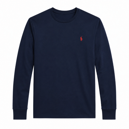 Polera manga larga azul