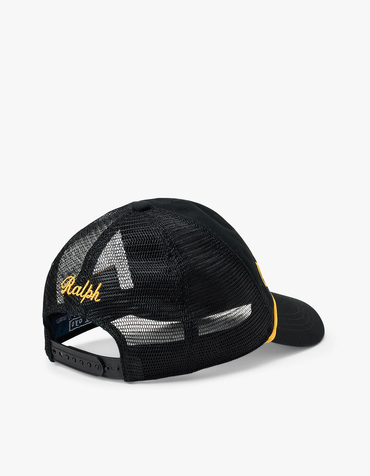 Jockey trucker de lona negro