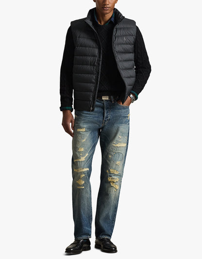 Chaleco acolchado plegable negro