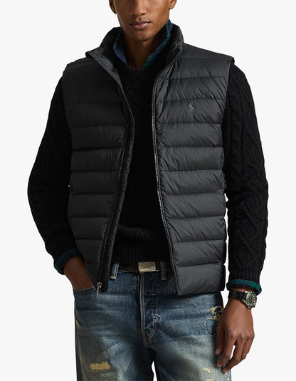 Chaleco acolchado plegable negro