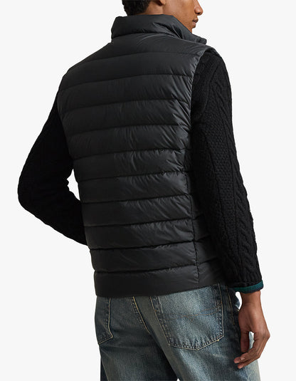Chaleco acolchado plegable negro