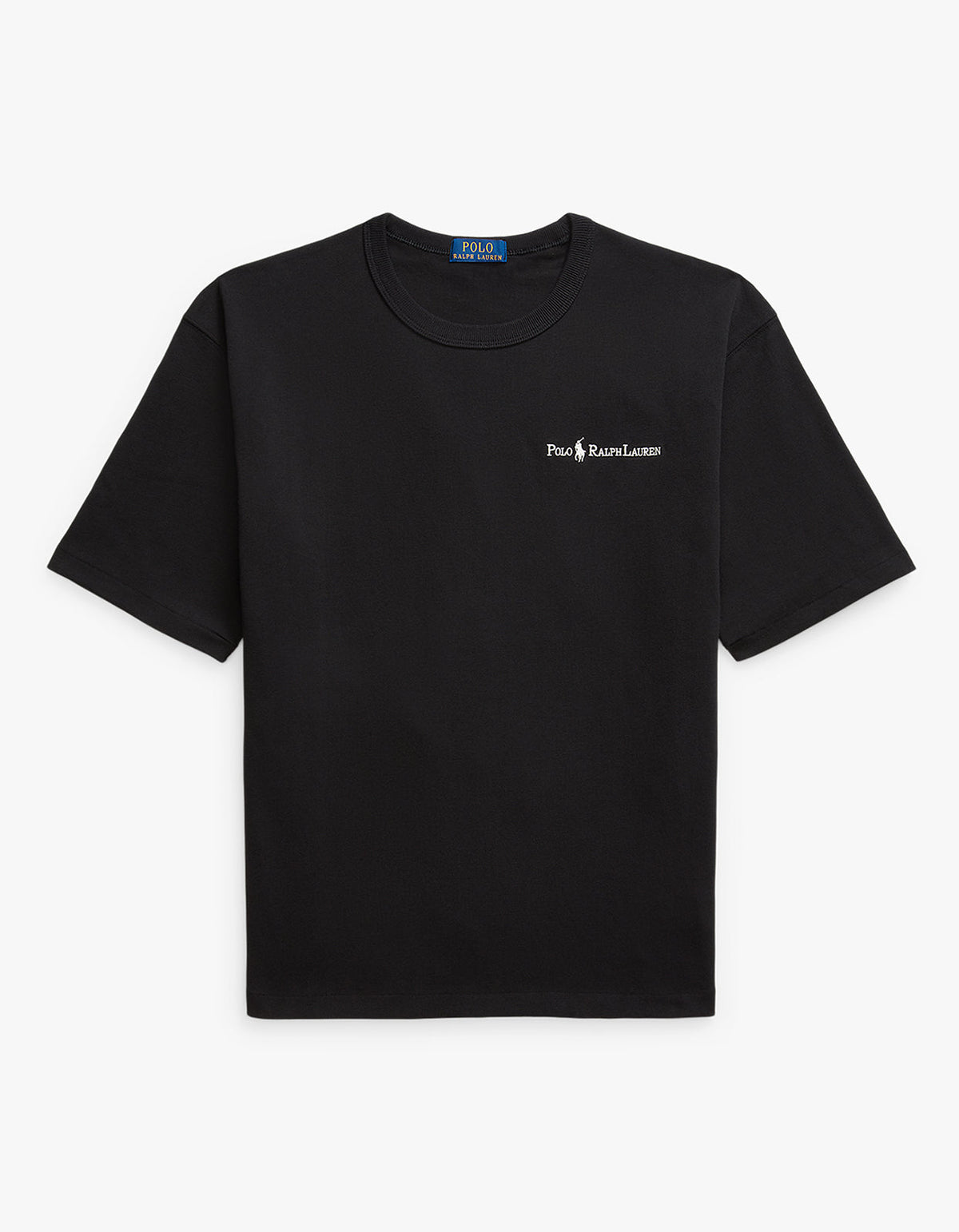 Polera de algodón corte holgado negro