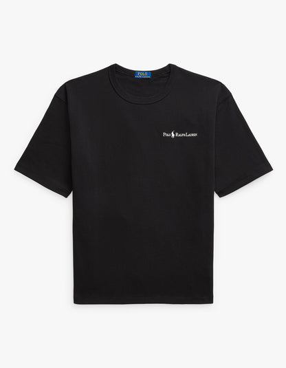 Polera de algodón corte holgado negro