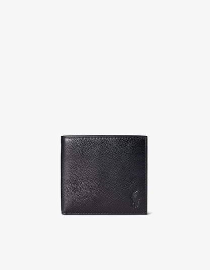 Billetera de cuero negra