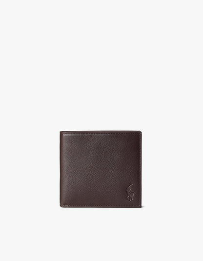 Billetera de cuero café