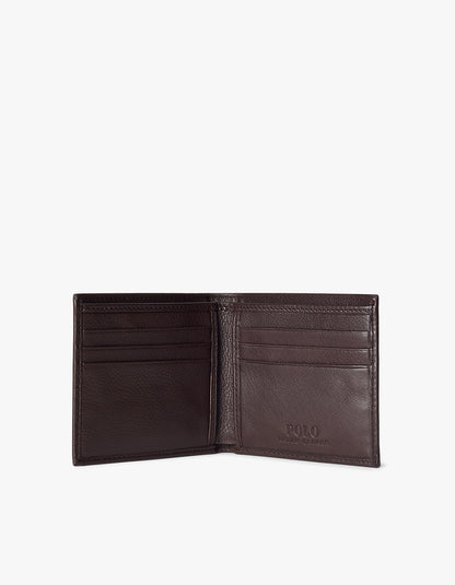 Billetera de cuero café
