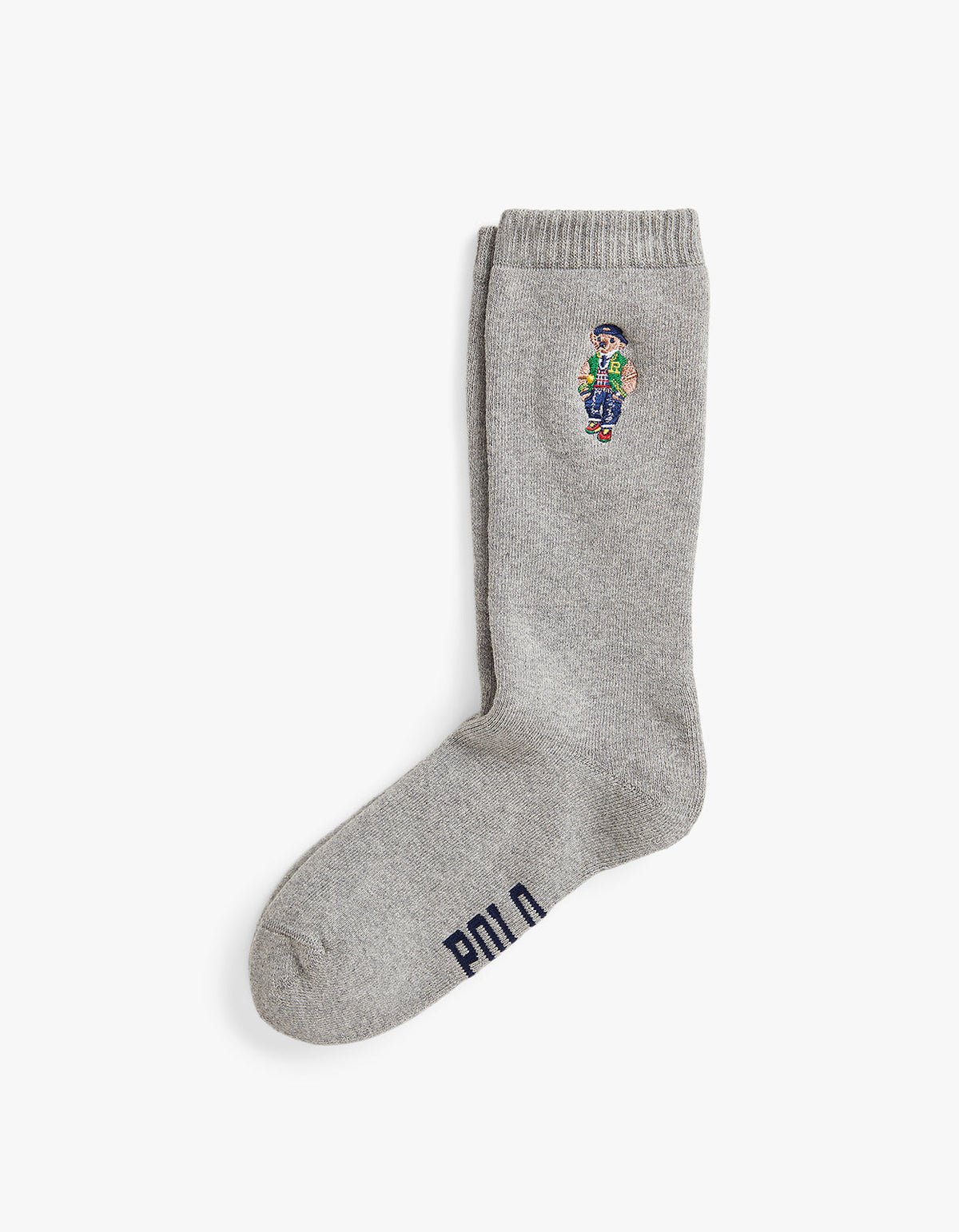 Calcetines con osito gris jaspeado