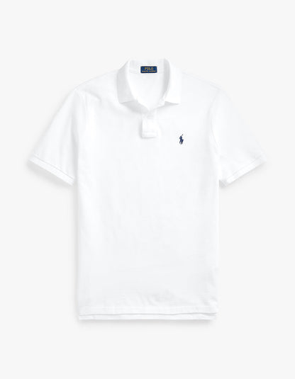 Polo de piqué manga corta corte clásico blanco