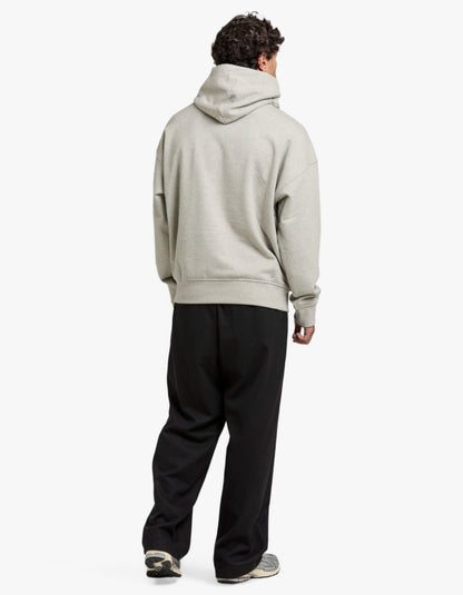 Polerón de polar con capucha gris oscuro