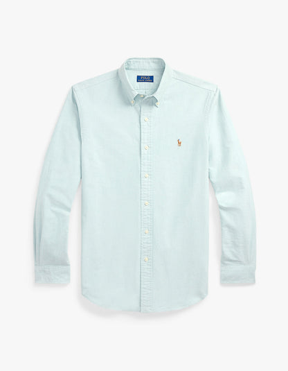 Camisa sport manga larga verde