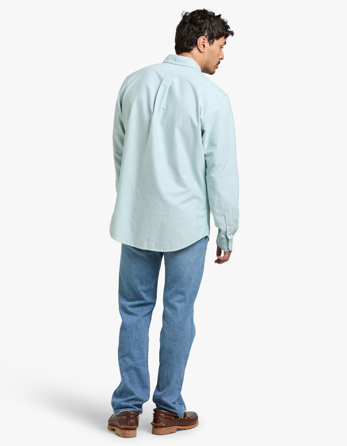 Camisa sport manga larga verde