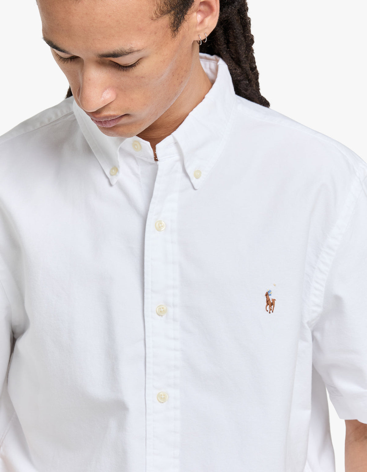 Camisa sport manga corta blanca